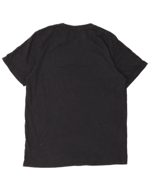 T-shirt grafica da uomo Volcom Modern Fit, taglia grande, in cotone nero