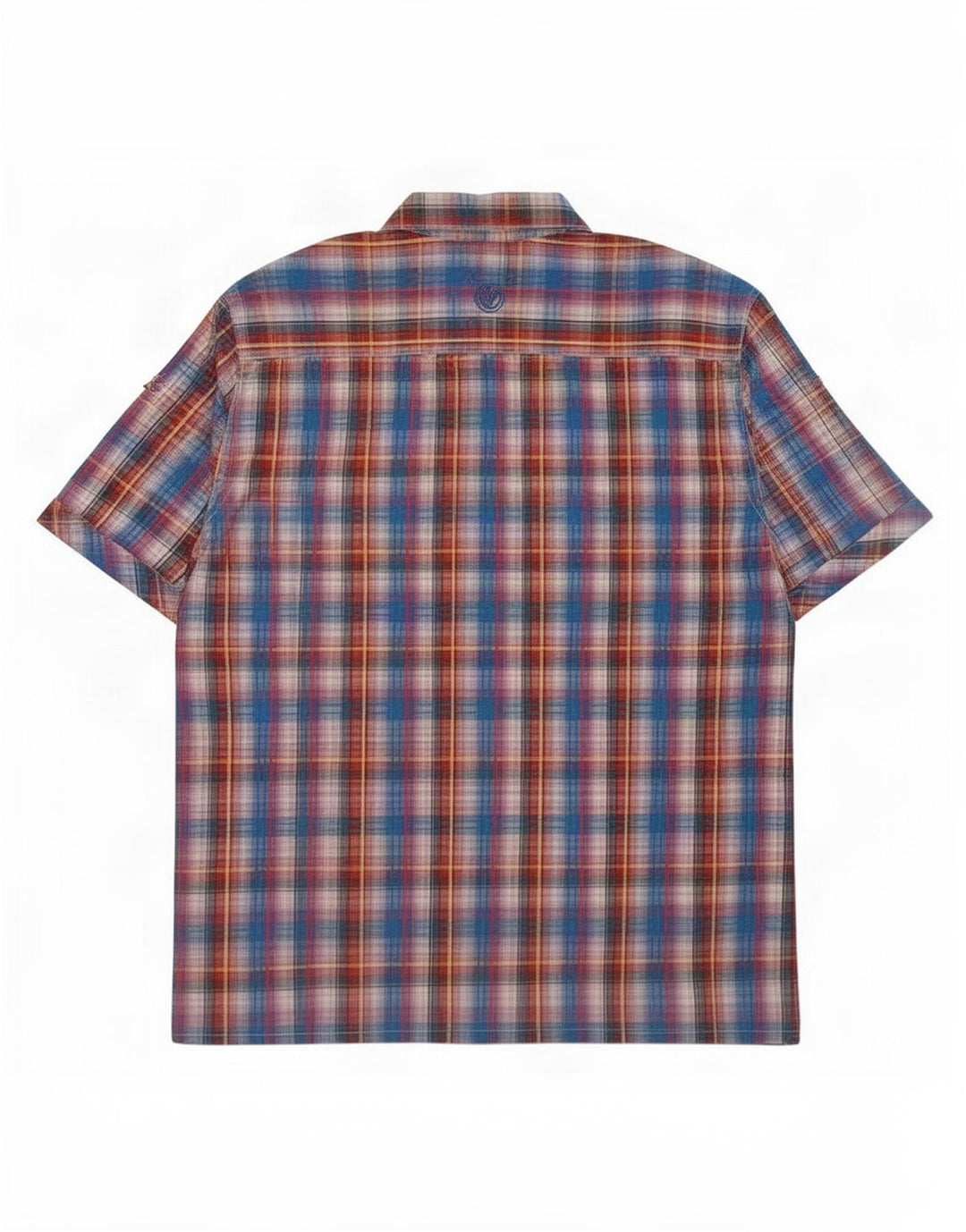 Camicia a maniche corte da uomo Fat Face, cotone a quadri blu grandi