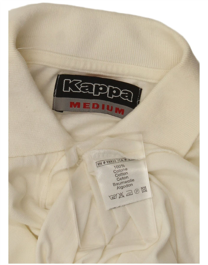 Polo Kappa Uomo Cotone Medio Bianco