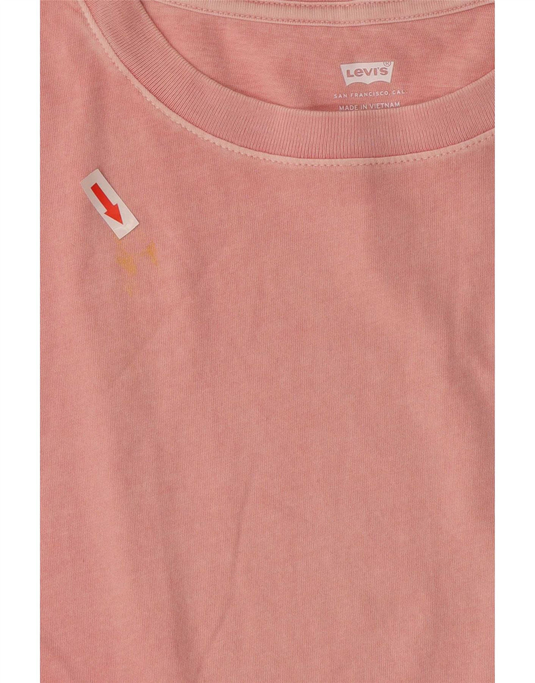 Levi's T-shirt grafica oversize da donna Top UK 10 Small Rosa