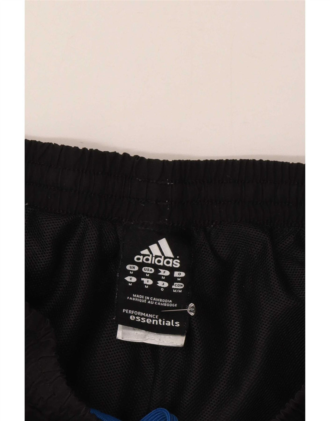 Pantaloncini sportivi Adidas Climalite da uomo medio poliestere nero