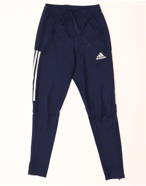 Pantaloni da tuta Adidas Aeroready da donna UK 6 XS poliestere blu navy