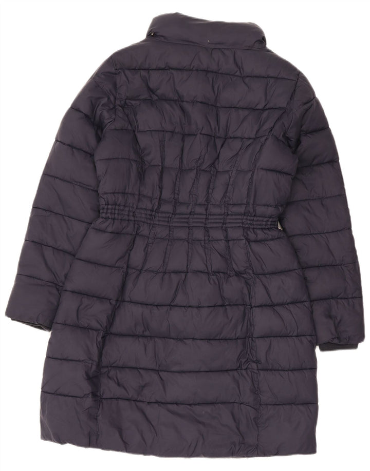 Cappotto imbottito da donna Monsoon UK 14 Nylon medio blu navy