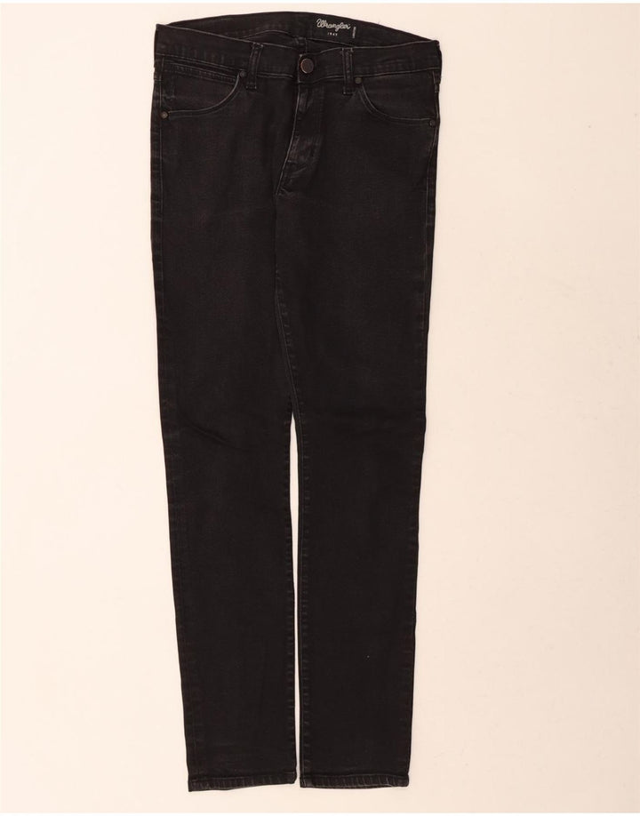 WRANGLER Womens Larston Slim Jeans W30 L34 Black Cotton Vintage Wrangler and Second-Hand Wrangler from Messina Hembry 
