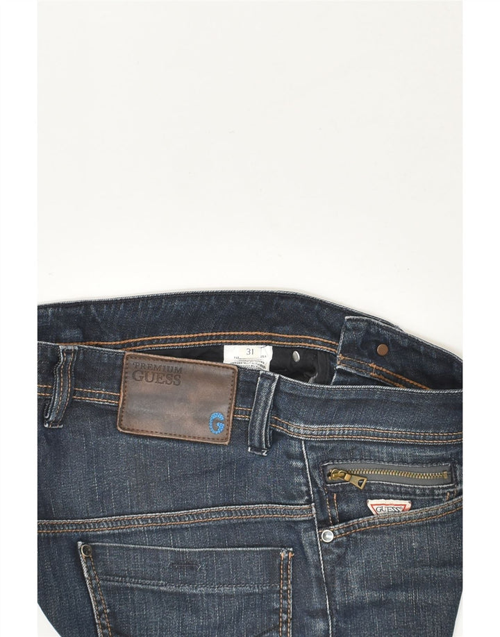 GUESS Mens Slim Jeans W31 L28 Blue Cotton | Vintage Guess | Thrift | Second-Hand Guess | Used Clothing | Messina Hembry 