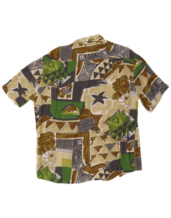 Camicia a maniche corte da uomo Rodrigo taglia 41 16 grande geometrica multicolore