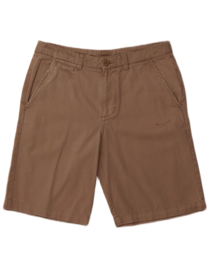 NIKE Mens Chino Shorts Medium W30  Brown Cotton