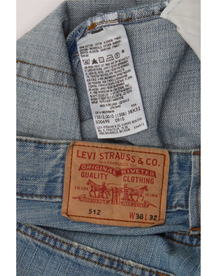 Jeans Levi's Uomo 512 Slim Tapered W38 L32 Cotone Blu