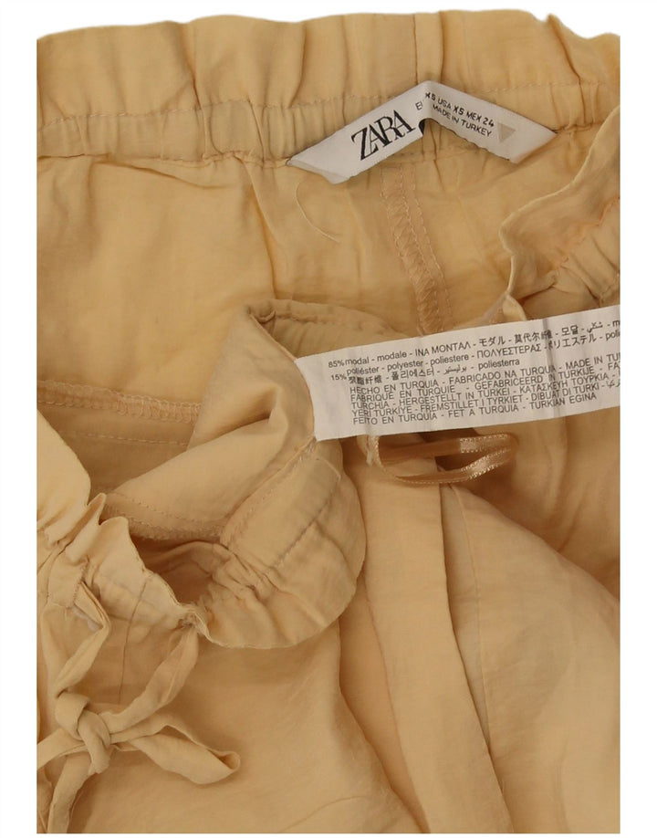 Pantaloni caldi da donna Zara UK 4 XS W24 Beige Modal