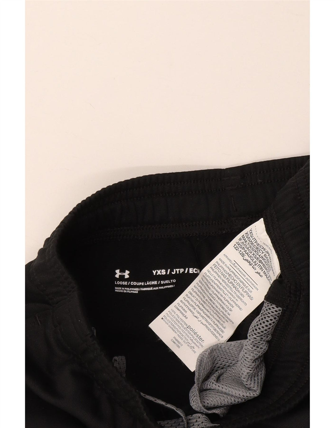 Pantaloni della tuta da bambino UNDER ARMOUR 6-7 anni XS W22 L22 Nero