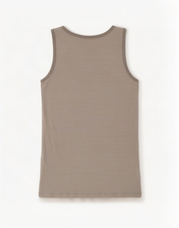 Canotta da uomo Gap XS in cotone a righe grigie
