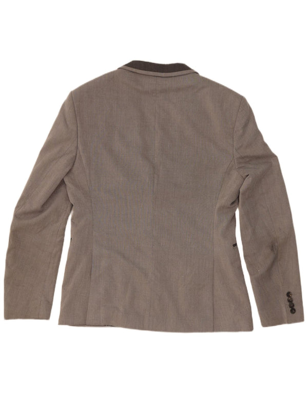 Giacca blazer da uomo a 2 bottoni Zara EU 48 grigio medio color block