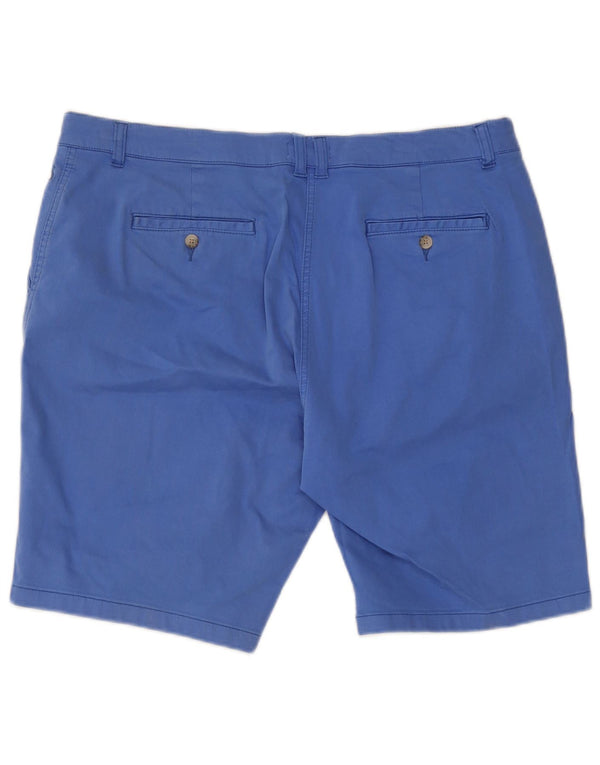 Pantaloncini chino a vita alta da donna Joules UK 18 XL W38 cotone blu