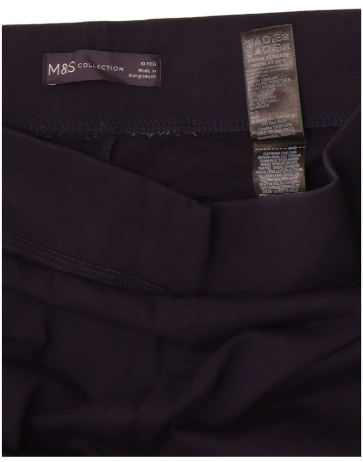 Leggings da donna Marks & Spencer UK 10 piccolo cotone blu navy