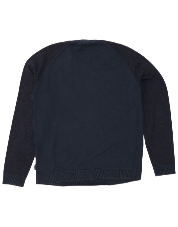 Maglione maglione girocollo da donna Ted Baker taglia 6 2XL blu navy