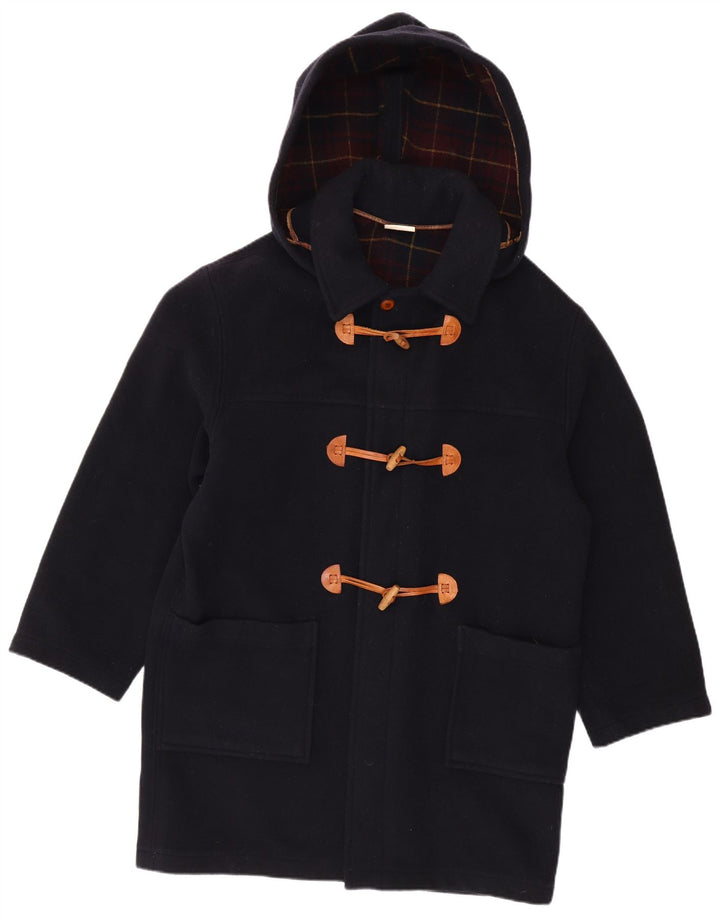 Montgomery con cappuccio da uomo vintage UK 40 grande blu navy