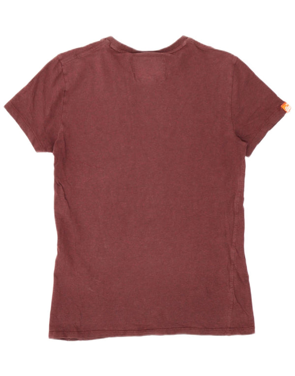 T-shirt da uomo Superdry Top XS Borgogna in cotone