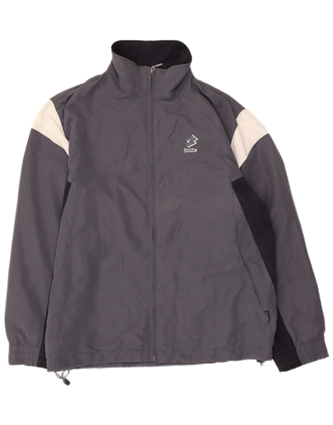 Giacca da tuta da uomo vestibilità ampia Lotto, piccola, in poliestere color block blu