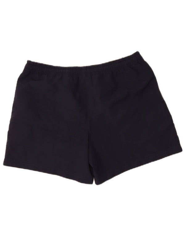 Pantaloncini sportivi da donna Adidas UK 8 Small poliestere blu navy