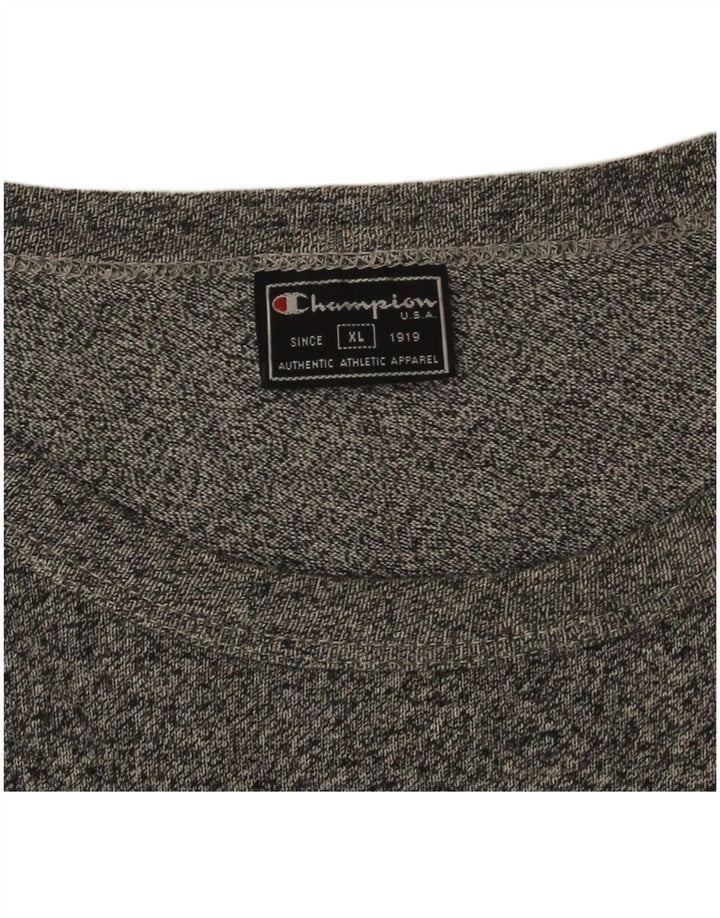 T-shirt grafica da uomo Champion Top XL grigia chiazzata