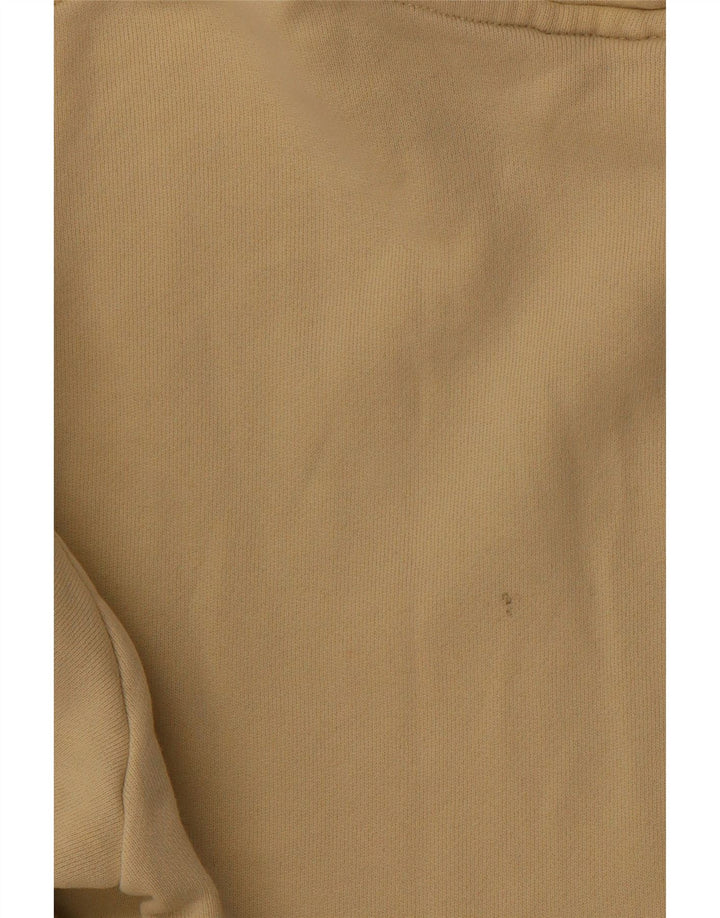 Maglione con cappuccio grafico da uomo ADIDAS in cotone giallo medio