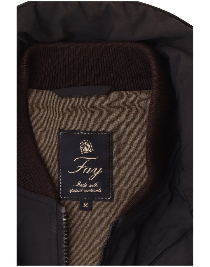 Giacca utility da uomo FAY UK 38 poliestere blu navy medio