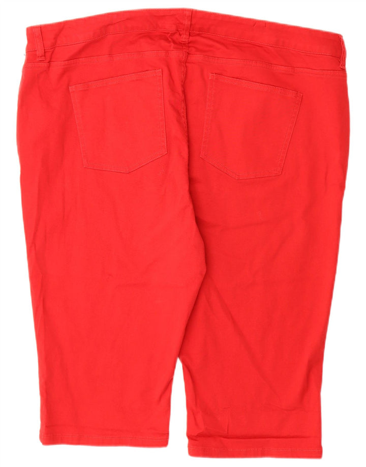 Pantaloncini casual bermuda da donna CHAPS US 22 3XL W44 cotone rosso