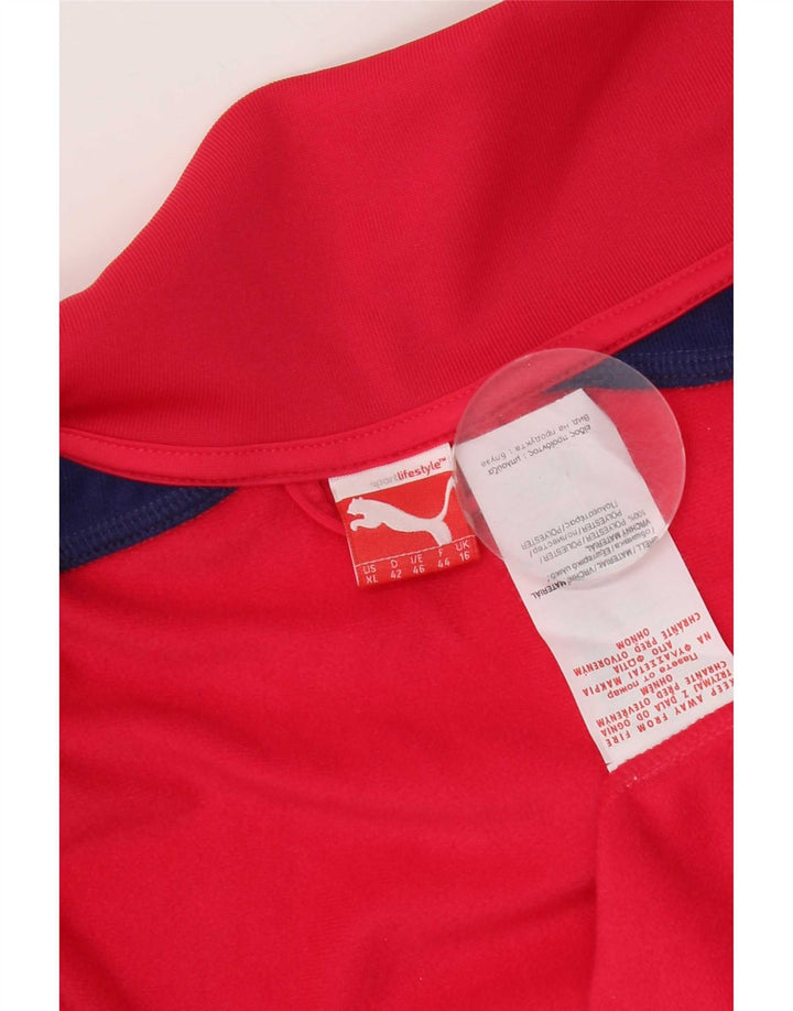 Giacca da tuta da donna Puma UK 16 Large Rosa Poliestere color block
