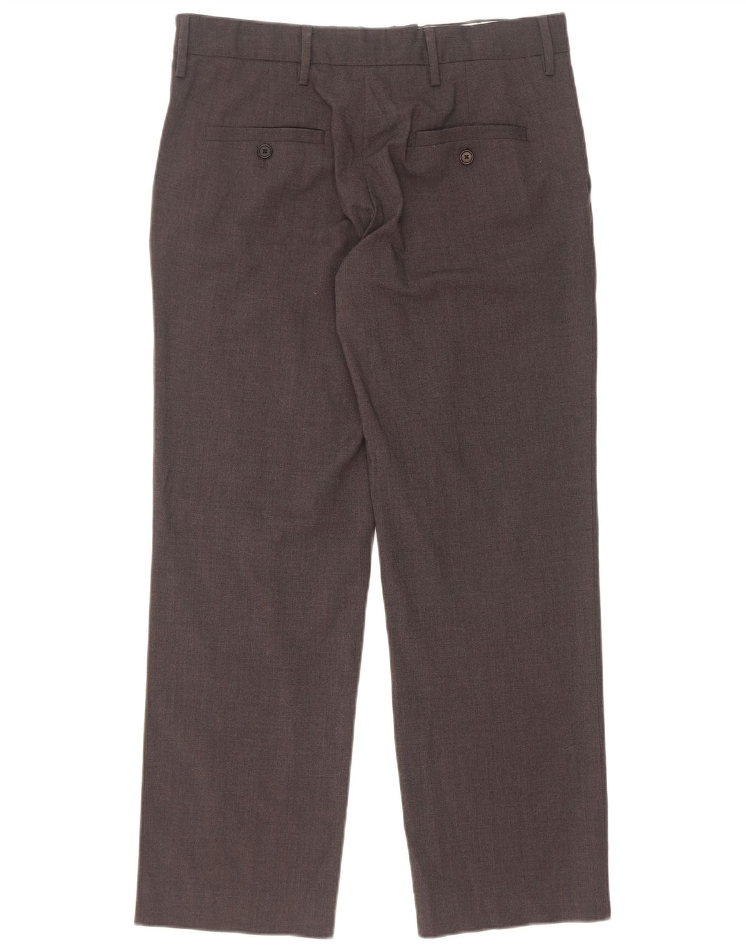 Pantaloni casual dritti da uomo Zara medi W32 L29 poliestere grigio