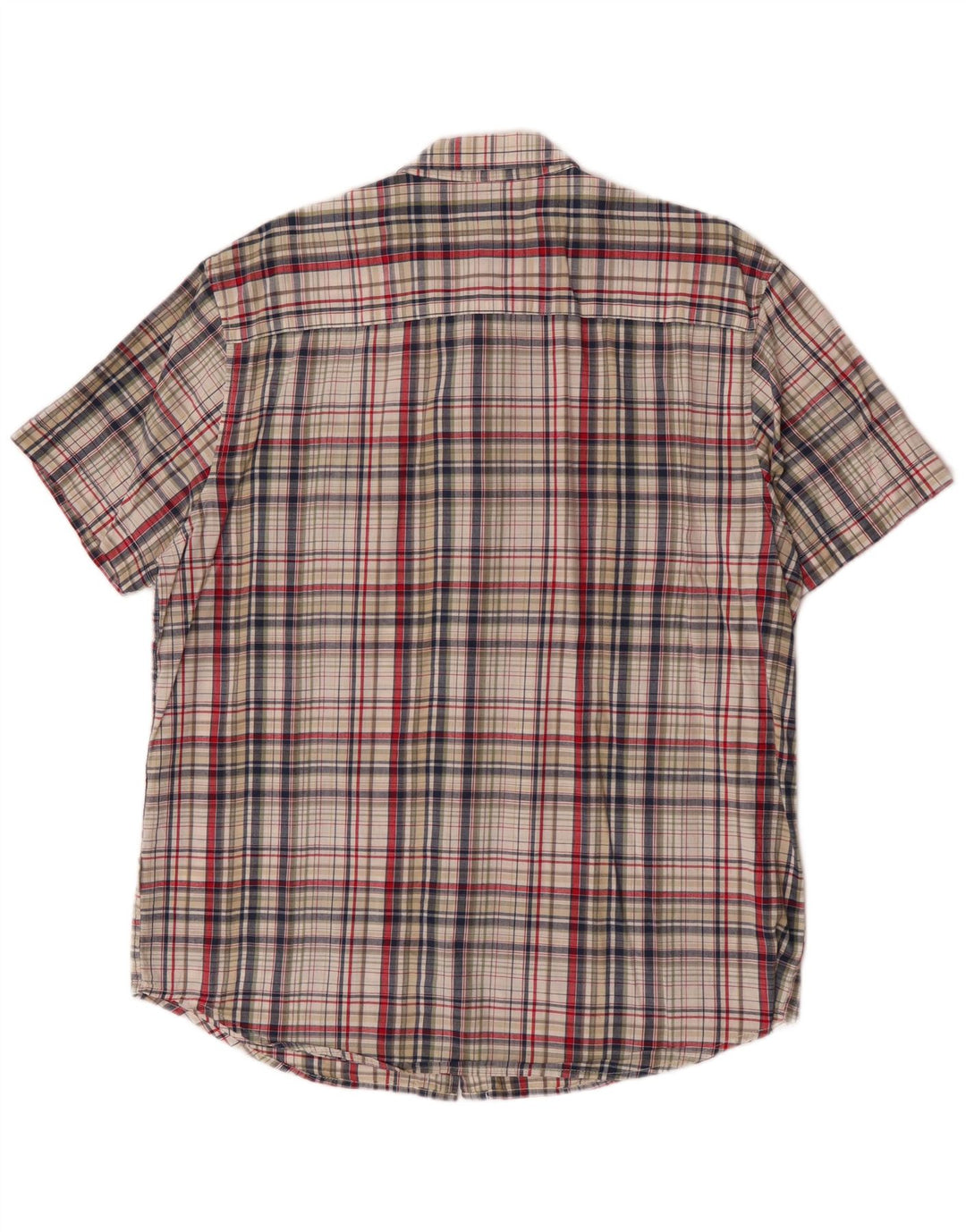 Camicia a maniche corte da uomo Wrangler XL in cotone a quadri multicolore