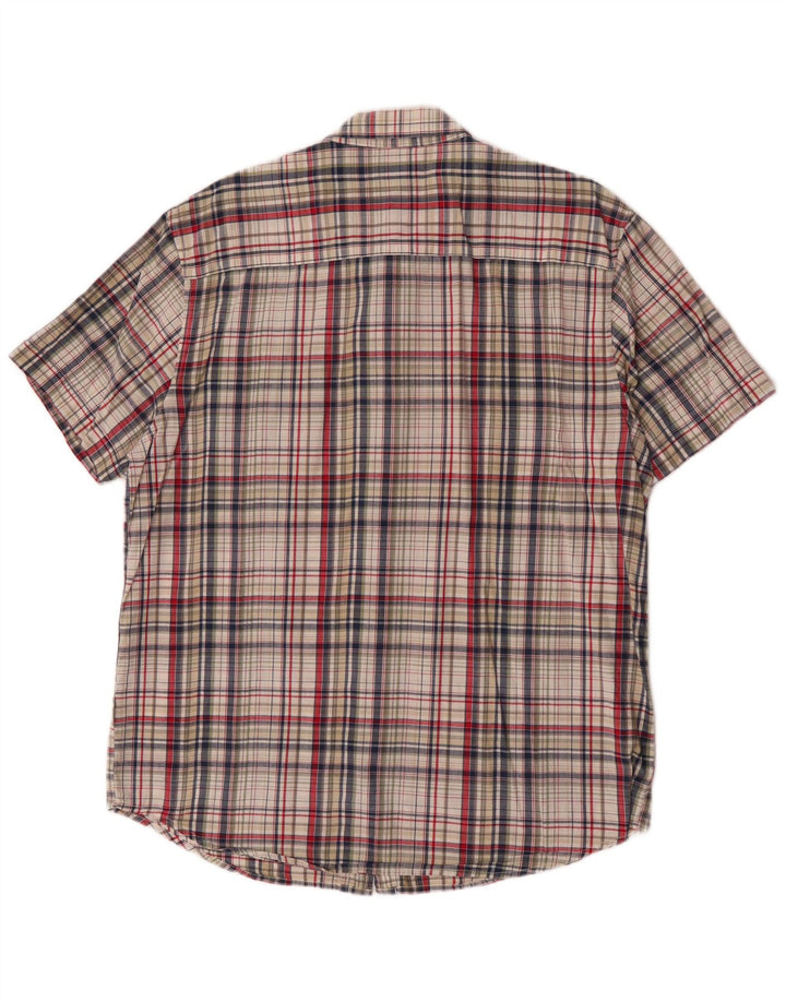 Camicia a maniche corte da uomo Wrangler XL in cotone a quadri multicolore