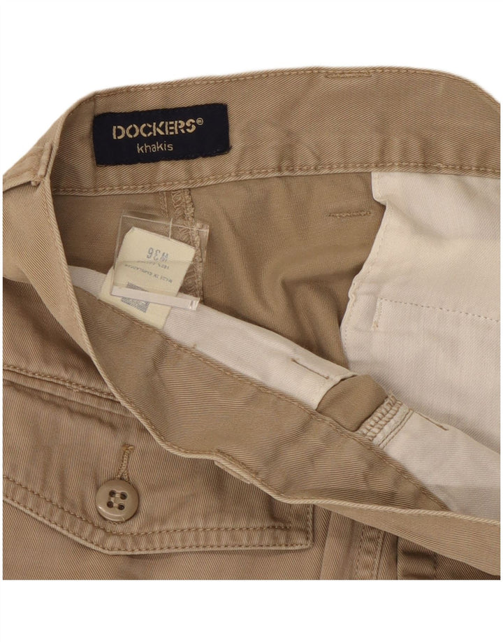 Pantaloncini chino color kaki da uomo Dockers W36 grandi in cotone beige