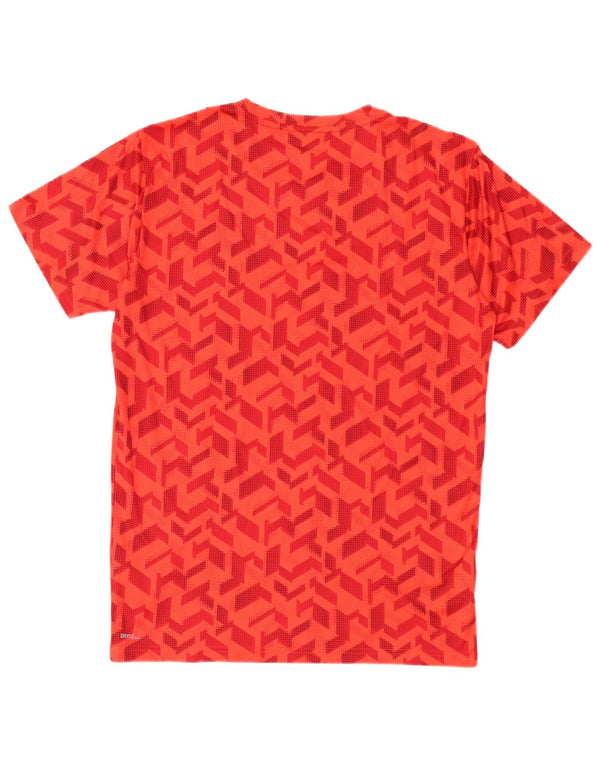 T-shirt da uomo Puma Top Small rossa geometrica in poliestere