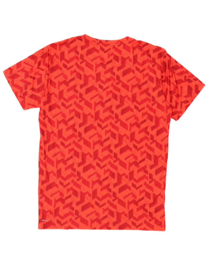 T-shirt da uomo Puma Top Small rossa geometrica in poliestere
