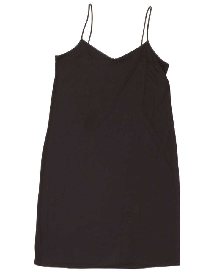 Abito sottoveste da donna Marks & Spencer UK 18 XL poliestere nero
