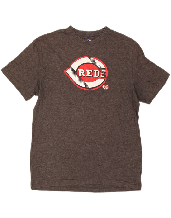 GENUINE MERCHANDISE Mens Cincinnati Reds Graphic T-Shirt Top Large Grey Vintage Genuine Merchandise and Second-Hand Genuine Merchandise from Messina Hembry 