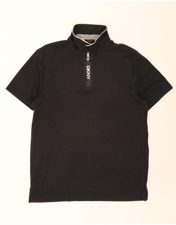 Polo da uomo Dkny XL in cotone nero