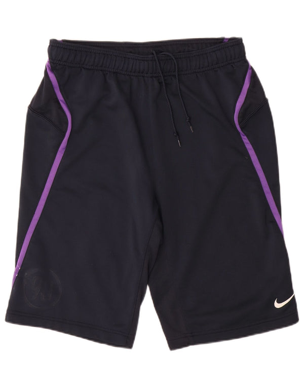 Pantaloncini sportivi da uomo Nike Medium in poliestere color block blu navy