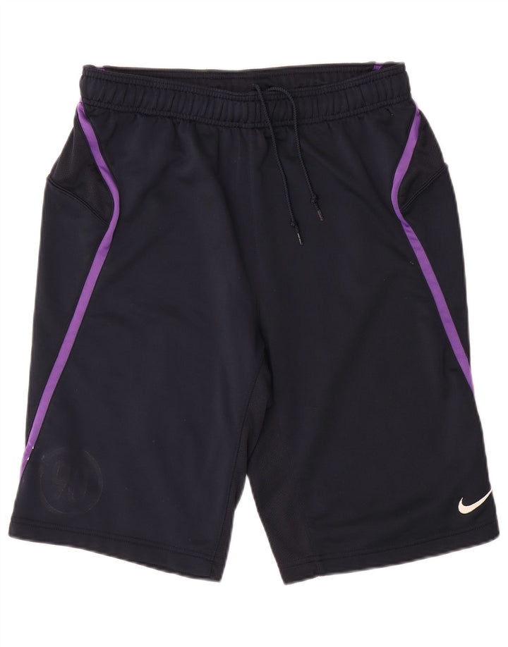 Pantaloncini sportivi da uomo Nike Medium in poliestere color block blu navy