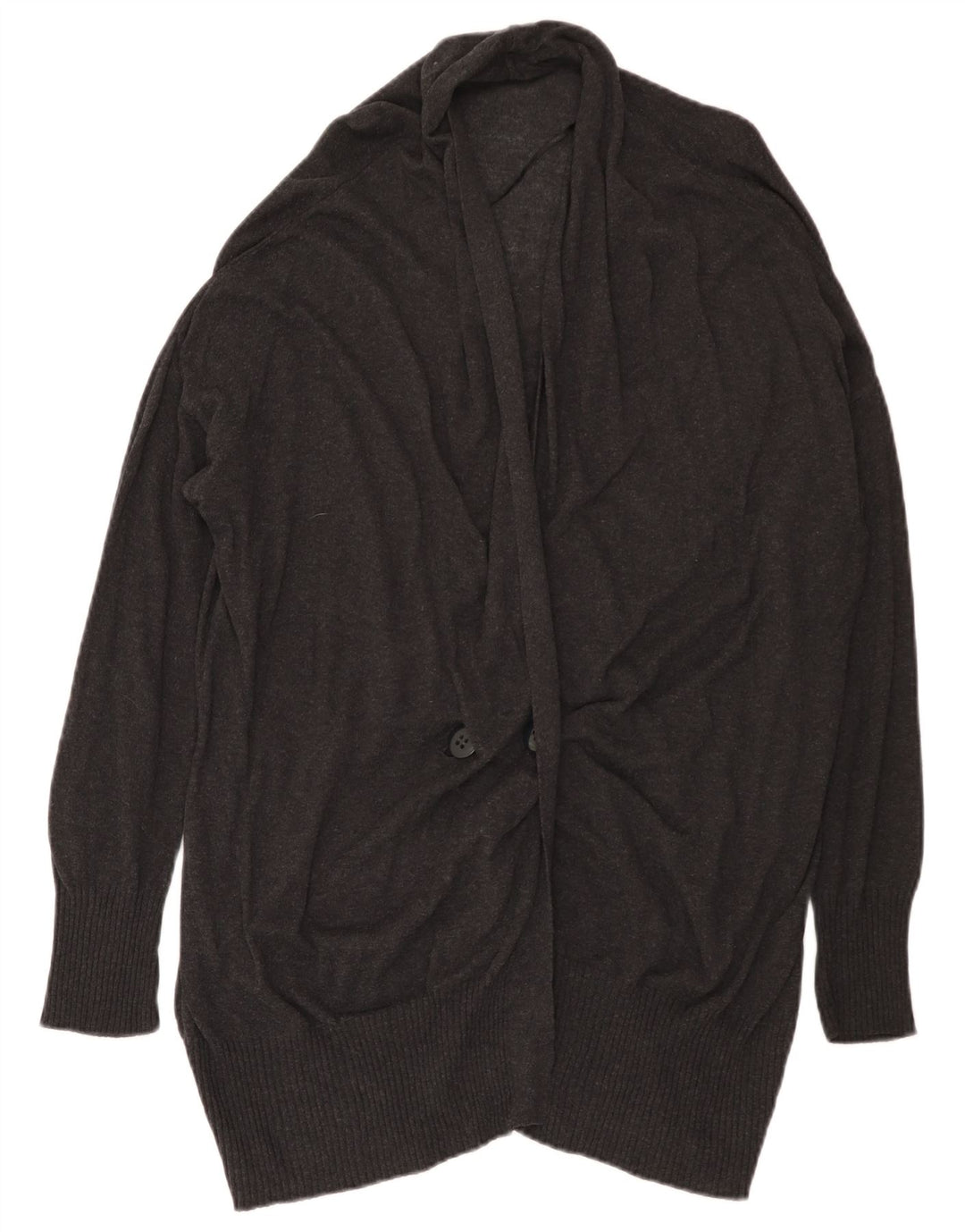 Maglione cardigan lungo oversize da donna Zara UK 14 Grigio medio