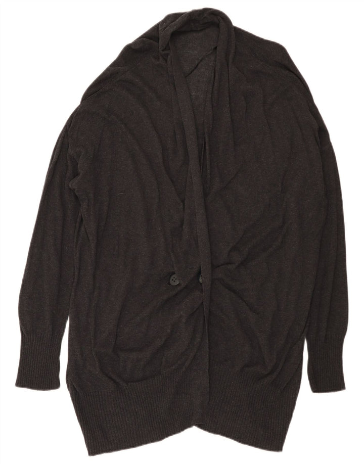 Maglione cardigan lungo oversize da donna Zara UK 14 Grigio medio