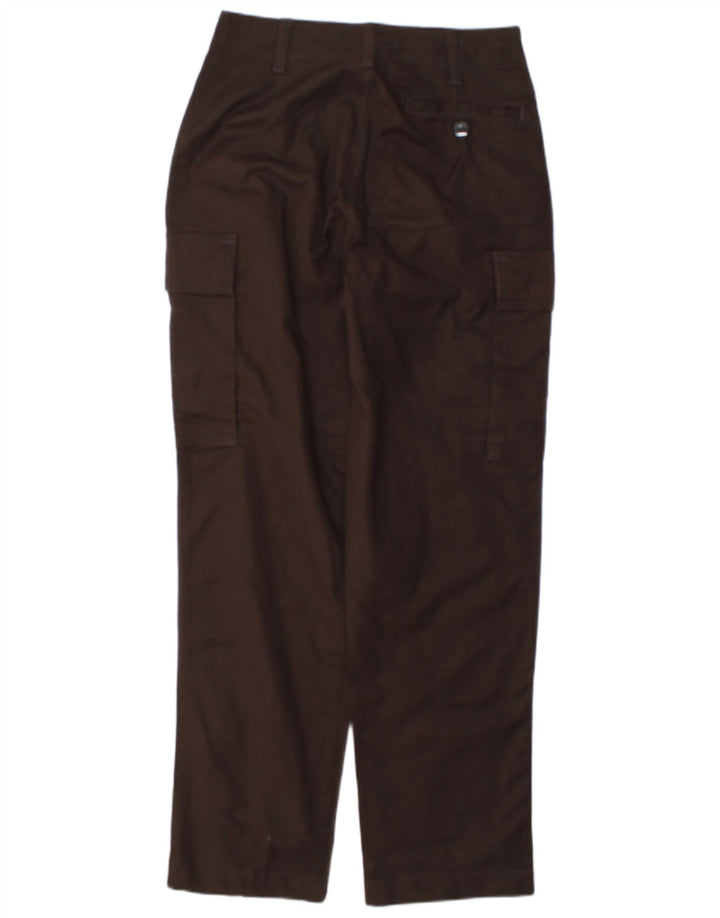 Pantaloni cargo dritti da uomo vintage W32 L32 in cotone marrone