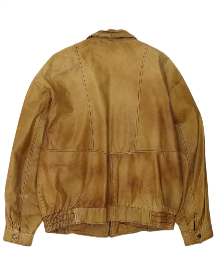 Giacca da aviatore di volo da uomo Charles A Lindbergh EU 52 XL Beige