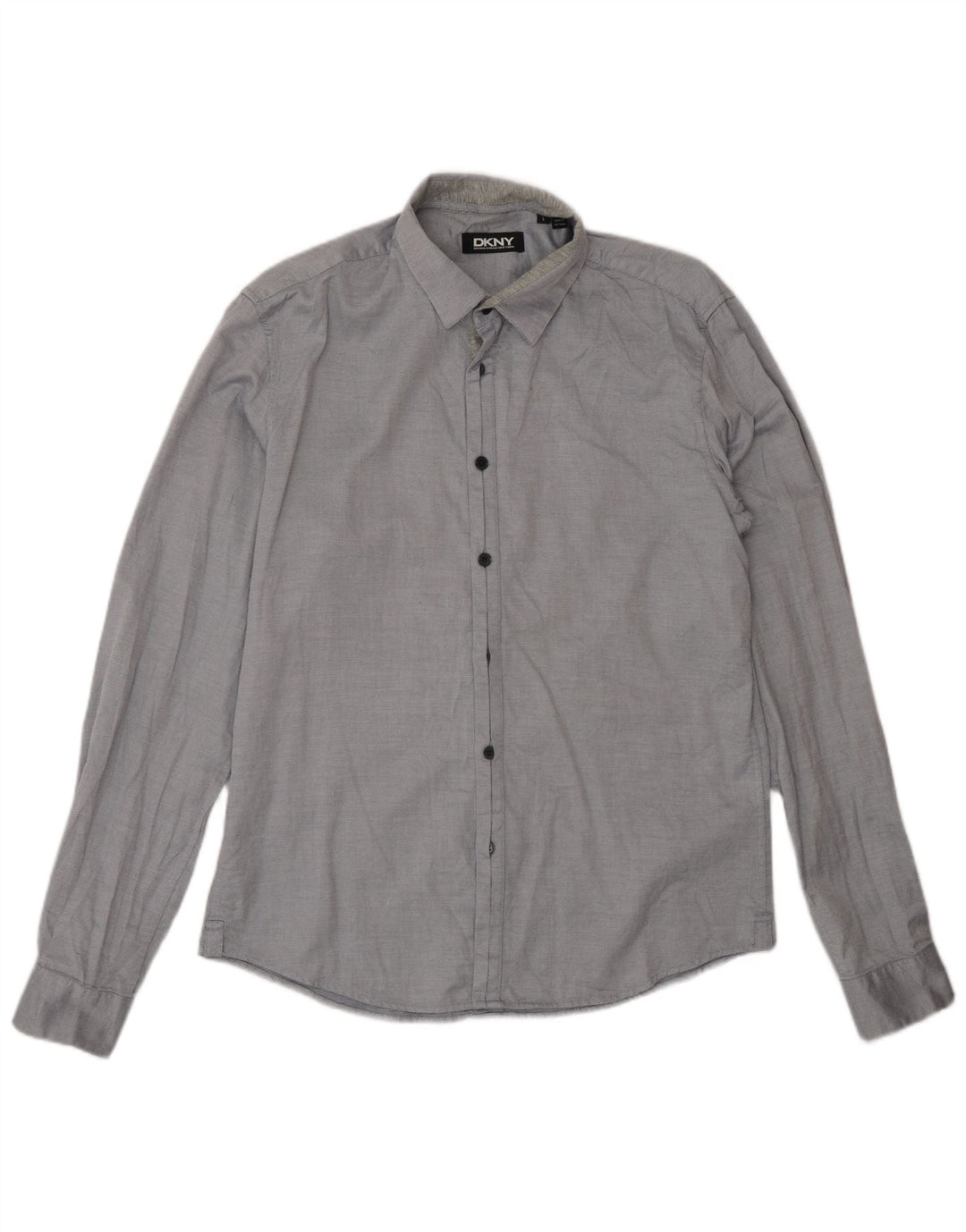 Camicia da uomo Dkny grande in cotone grigio