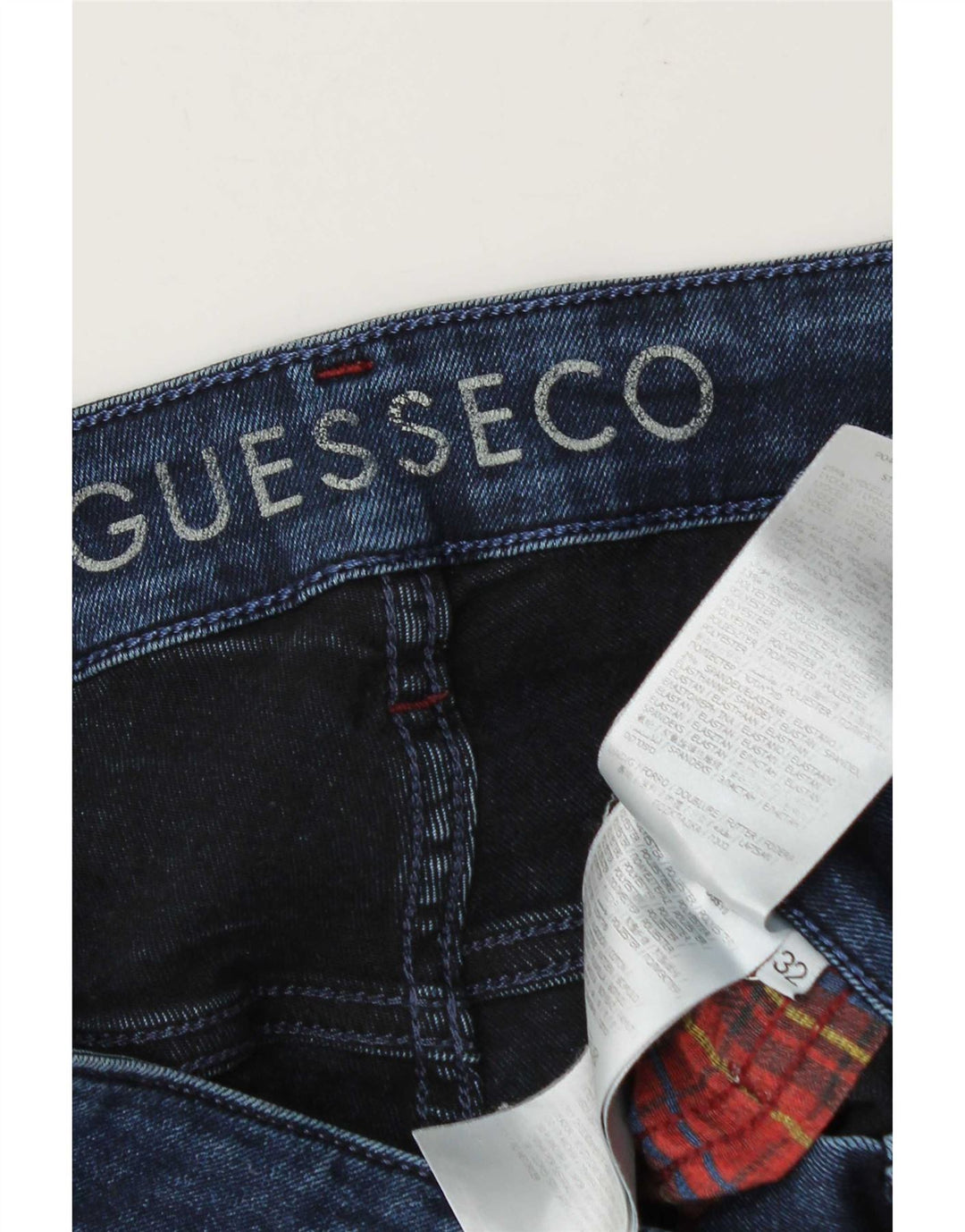 Jeans Slim Uomo Guess W32 L30 Lyocell Blu