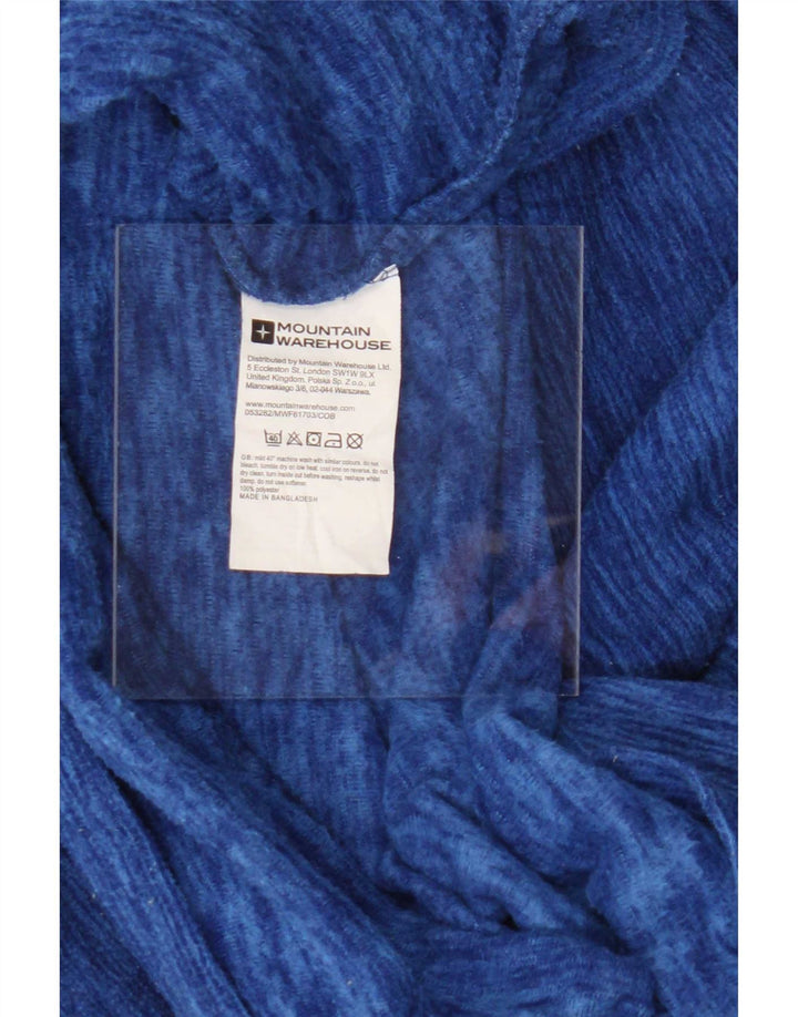 Maglione in pile da uomo con zip e collo Mountain Warehouse blu medio screziato