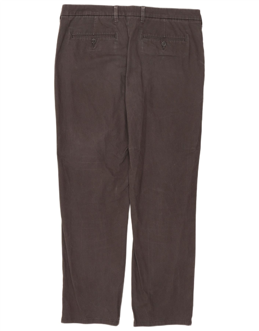 Pantaloni chino dritti vestibilità regolare da uomo Marks & Spencer W36 L31 Grigi