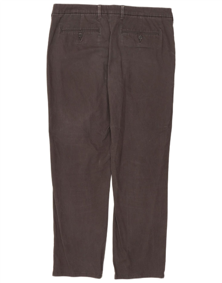 Pantaloni chino dritti vestibilità regolare da uomo Marks & Spencer W36 L31 Grigi
