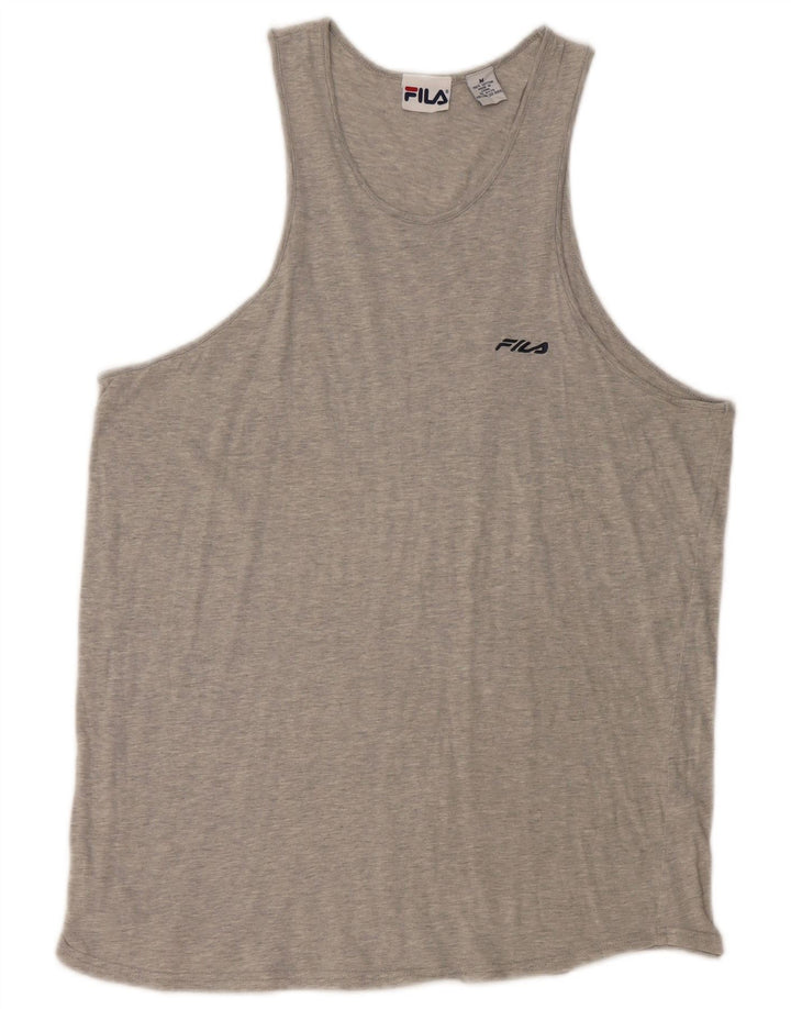Canotta da donna Fila UK 14 cotone grigio medio