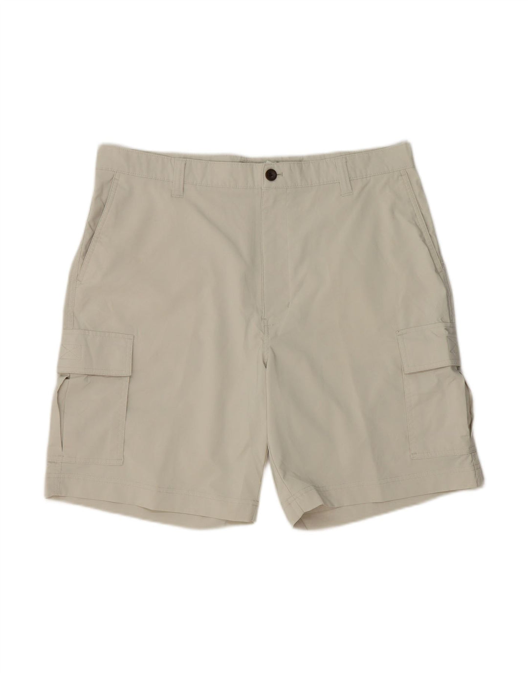 CHAPS Mens Regular Fit Cargo Shorts W36 Large Beige Polyester
